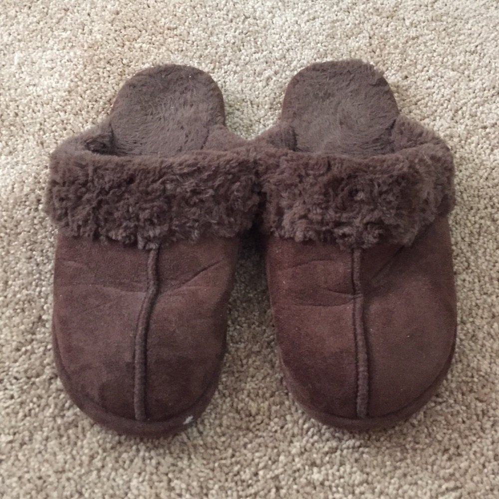 brown slippers
